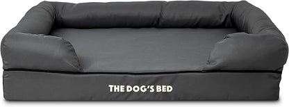 The Dog’s Bed Large Grey with Black Trim, Waterproof, Veterinary Grade Memory Foam, Pain Relief: Arthritis, Hip & Elbow Dysplasia, Post Surgery, Supportive, Washable Cover