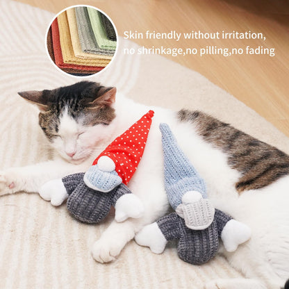 Catnip Toys for Indoor Cats, Paper Sounds 3PCS Plush Rope Cat Chew Toys, Bite Resistant Teething Interactive Catnip Filled Kitten Toy Soft Pet Toy