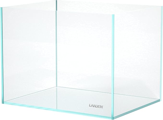 Landen 60P 23 Gallon Rimless Low Iron Aquarium Tank, W23.6×D15.7×H15.7 in(60x40x40cm) 8mm Thickness