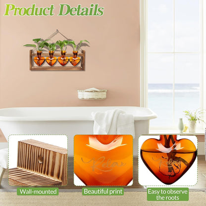 Plants Propagation Stations Plant Terrarium Kit for Bathroom Glass Planters for Indoor Plants Bathroom Decor Accessories - Relax Soak Unwind Breathe