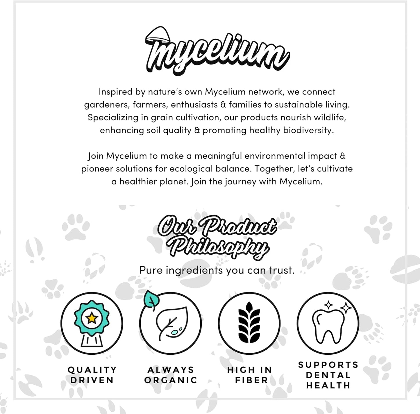 Mycelium Premium Chinchilla Feed – Organic, Non-GMO, High Nutritional Value Food for Chinchillas, Sourced from Local USA Farms, Sustainable Farming, 5 lbs