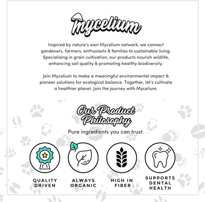Mycelium Premium Chinchilla Feed – Organic, Non-GMO, High Nutritional Value Food for Chinchillas, Sourced from Local USA Farms, Sustainable Farming, 5 lbs