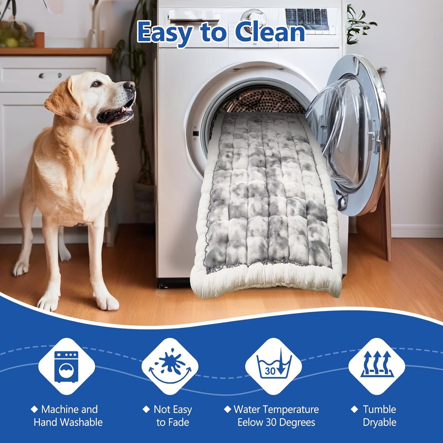 Thickened Dog Bed for Car Back Seat, Upgraded Bottom Non-Slip，Fits Hard Bottom car seat Cover for Dogs, Premium Mixed Color ，Bog Car Seat Cover