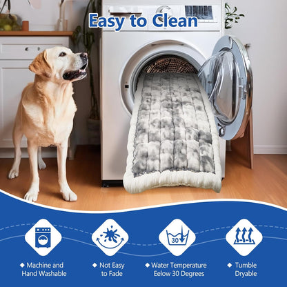 Thickened Dog Bed for Car Back Seat, Upgraded Bottom Non-Slip，Fits Hard Bottom car seat Cover for Dogs, Premium Mixed Color ，Bog Car Seat Cover