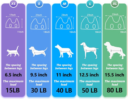 Pet Dog Grooming Hammock Harness for Nail Trimming (S 30lb), Dog Sling for Cutting Nail, Dog Hanging Holder Hanger for Clipping Nail with Nail Clippers, Nail File, Pet Comb