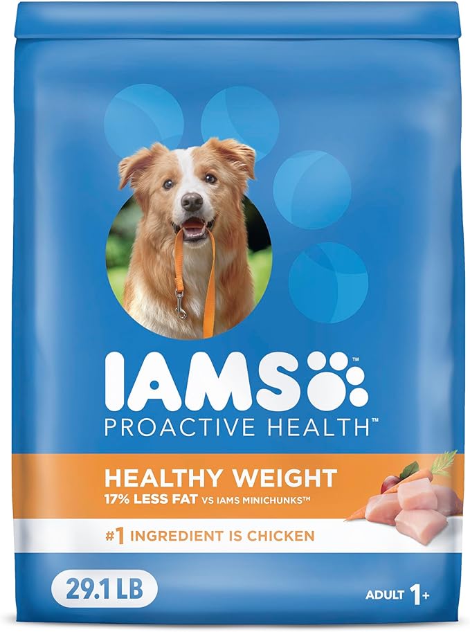 IAMS Proactive Health Healthy Weight Control Adult Dry Dog Food with Real Chicken, 29.1 lb. Bag