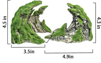 Novelsite Fish Tank Accessories, Aquarium Decorations, Scenery, Rock Ornaments - Create Aquatic Beauty with Premium Aquarium Decorations,8.5" W x 4.5" H x 3.2" D