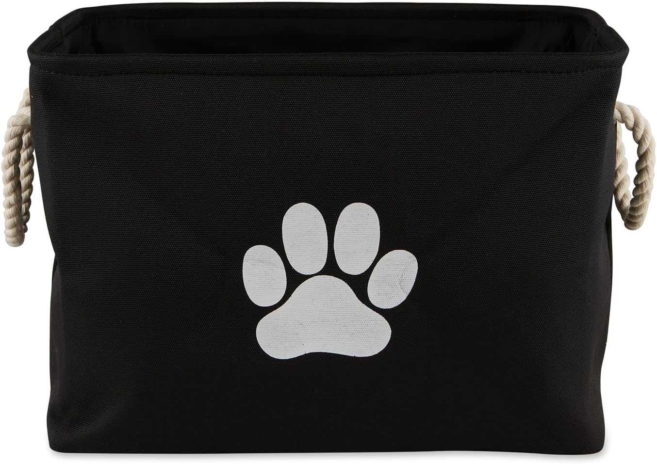Bone Dry Pet Storage Collection Collapsible Bin, Black, Medium Rectangle