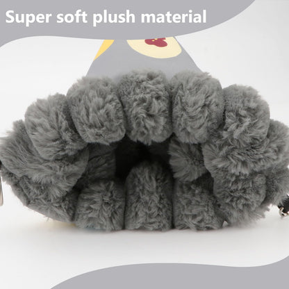 Wontee Bird Nest House Winter Warm Hanging Hammock Bird Bed Snuggle Hut for Parakeets Budgies Caique Conures Cockatiels (Small, Grey)