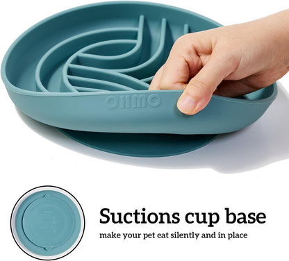 OHMO Slow Feeder Dog Bowls(Tree Life, Celestial) Enrichment Soft Silicone Food Safe Feeding Bowl Non Slip Suction Cup for All Breed Pet, Cat Slow Down Eating Dishes, Boredom and Anxiety Reducer