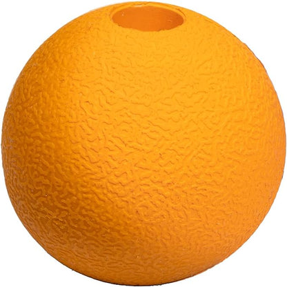 Amazon Basics Dog Toys, Interactive Supreme Rubber Balls, (Pack of 3), 2.5 inch, Blue, Orange