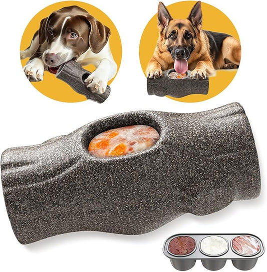 Dog Frozen Treat Toys to Keep Them Busy - Interactive Dog Puzzle Toys with Frozen Mold, Indestructible Aggressive Chew Toys for Large Dogs, Food Grade-Easy to Clean-Reduce Anxiety-Safe Chewing