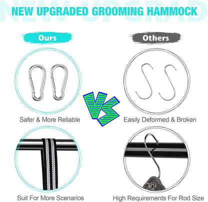 Dog Grooming Hammock - Upgrade Pet Grooming Harness for Nail Trimming (XL 80lb), Dog Sling for Nail Clipping, Dog Hanging Holder Hanger for Cutting Nail with Nail Clippers