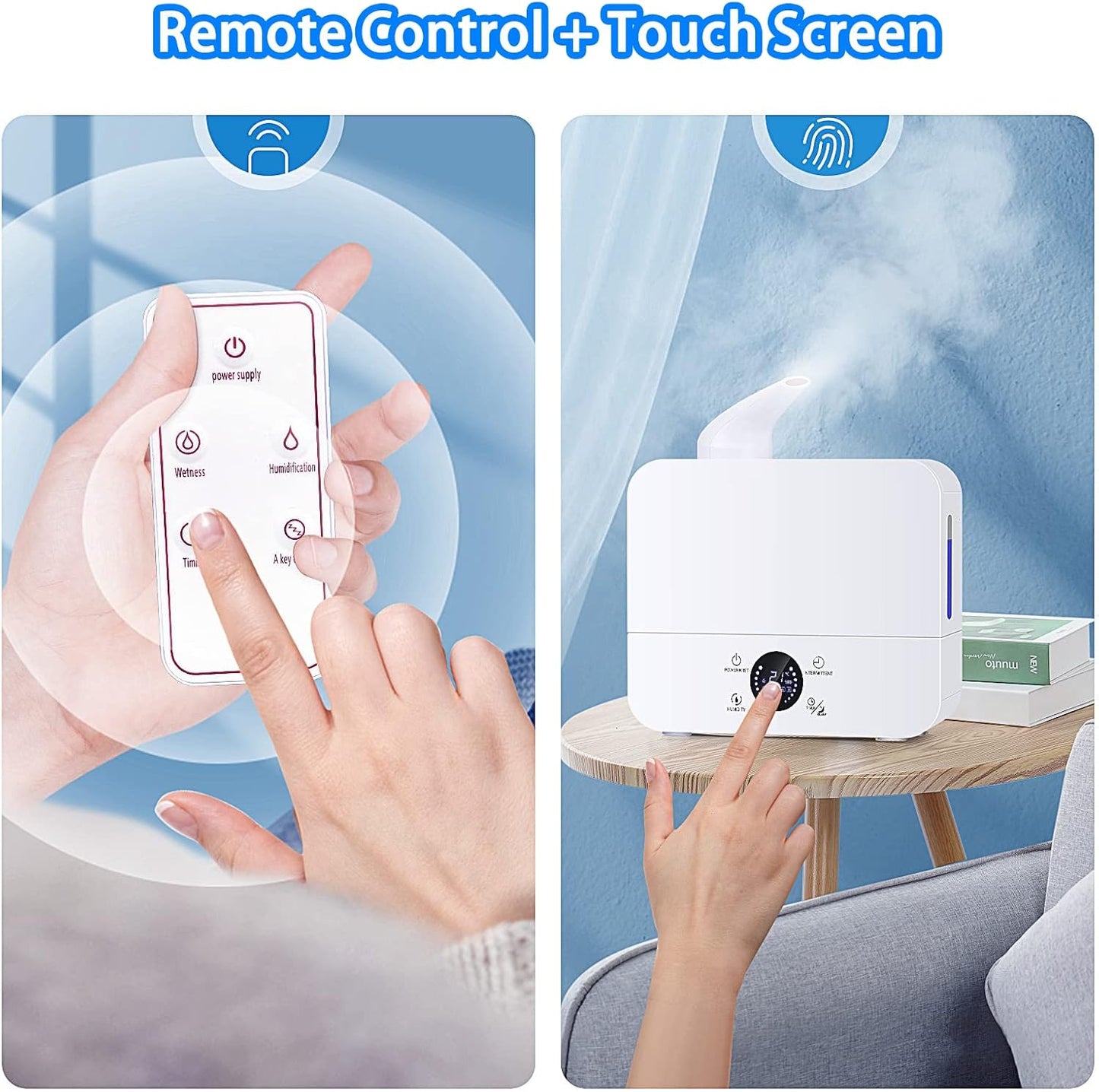 Reptile Humidifiers, Reptile Fogger for Terrariums, Smart Touch Screen Adjustable Fogger with Timer, Intelligent Constant Humidity Reptile Fogger for Reptiles/Amphibians