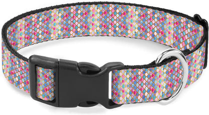 Pink Blue Purple Mermaid Sequin Pet Collar Cat Dog Neck Strap Quick Release Buckle Adjustable Female Male Puppy Corgi