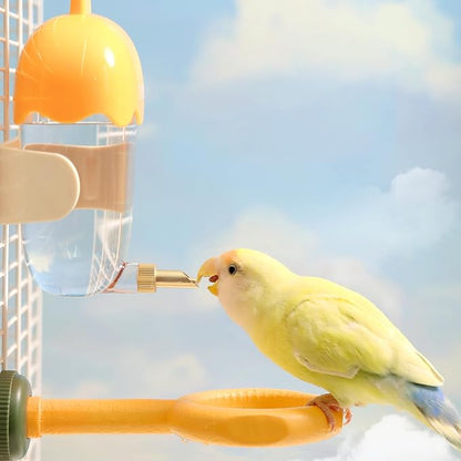 Leak-Proof & Chew-Proof Hanging Water Dispenser No Drip for Birds, Chinchillas, Guinea Pigs, Ferrets, Rats, Rabbits, Bunnies, Parrots, Squirrels, and Other Small Animals - Green, 12oz