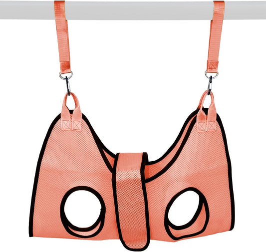 Haminway Pet Grooming Hammock – Large Dog Grooming Sling for Nail Trimming, Bathing & Ear/Eye Care – Pink