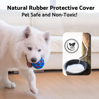 seagi Interactive Dog Toys – Durable Automatic Bouncing & Vibrating Interactive Dog Ball for Smart Play, Motion-Activated Moving Dog Toy for Small/Medium/Large Dogs,USB Rechargeable (Blue)