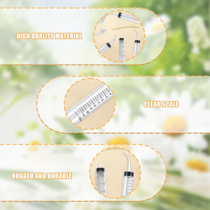 Baby Bird Feeding Syringe Set, Pet Parrot Milk Feeding Syringe with Tubes, Parrot Feeding Feeder Measuring Tools for Feeding Pets Scientific Industrial Labs… (12ml +20ml syringe+50ml Measuring Cup)