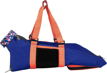 Cinf Cat Nail Clipping Cleaning Grooming Restraint Bag No Scratching Biting for Bathing Nail Trimming Injecting Examining(Navy Blue,M)