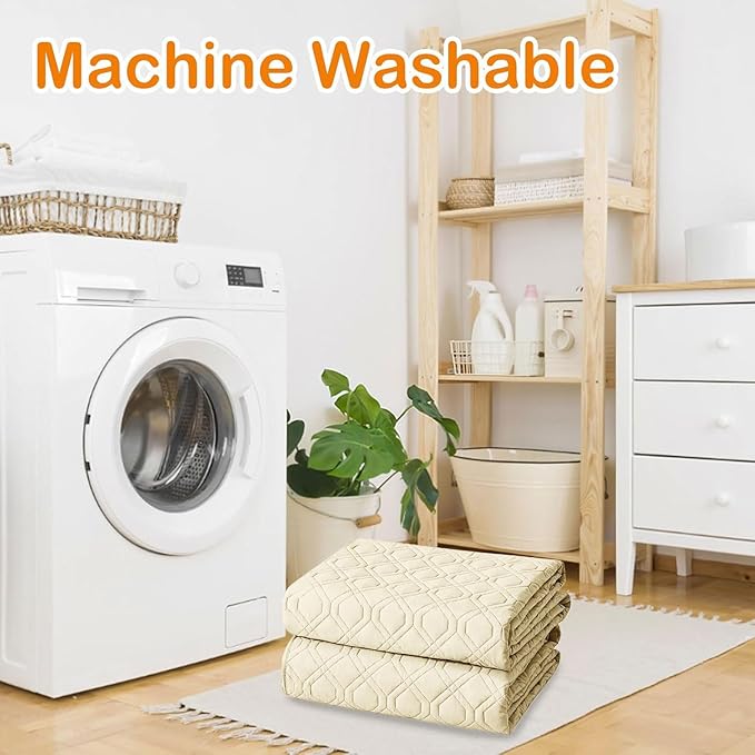 hyha Waterproof Dog Bed Blanket, Soft Pet Blankets, Waterproof Couch Cover for Dogs, Reversible Sofa Covers Washable for Furniture (52x82 Inch, Beige/Beige)