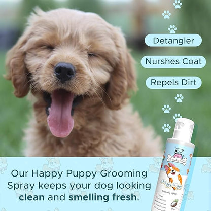 Kenchii Professional Pet Grooming Spray for Puppies and Dogs - All-Natural Scented Moisturizing Dog Detangler Spray - Puppy Conditioner Coat Shine Spray - Dog Grooming Supplies