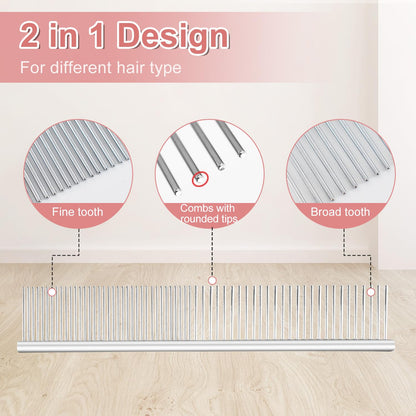 Slicker Brush for Dogs, Doodle & Poodle Brush for Long Haired Dog, Dog Slicker Brushes for Grooming (Large Curved)