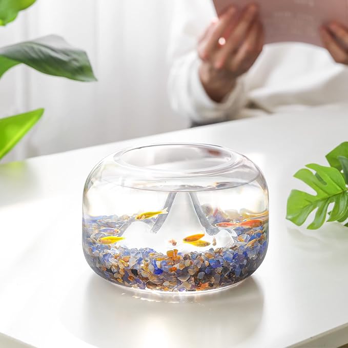 T4U Crystal Chips Tumbled Polished Natural Agate Gravel Stones 1LB - Decorative Pebbles Bulk, Mini Polished Rocks Pieces for Crafts, Vases Filler, Succulent Plants, Aquarium Gravel Rocks