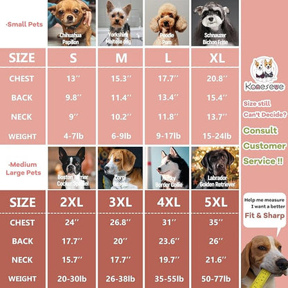 Koneseve Dog Hoodie - Fleece Warm Sweater with Pocket, Soft Clothes for Daily Wear, Basic Hooded Sweatshirts, Winter Coat Clothing, Comfort Tee Shirt Fit for All Breeds Pet - Pink - L