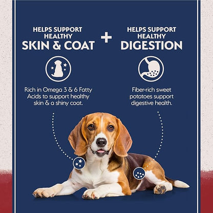 Natural Balance Limited Ingredient Adult Grain-Free Dry Dog Food, Reserve Sweet Potato & Bison Recipe, 12 Pound (Pack of 1)