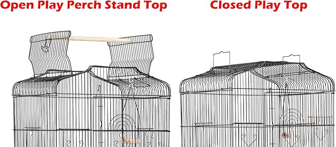 Large 36-Inch Portable Bird Flight Cage for Canary Parakeet Cockatiel Lovebird Finch Small Parrot Budgies Travel Bird Cage