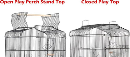 Large 36-Inch Portable Bird Flight Cage for Canary Parakeet Cockatiel Lovebird Finch Small Parrot Budgies Travel Bird Cage