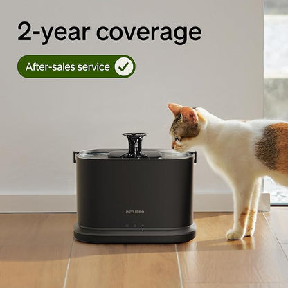 PETLIBRO Cat Water Fountain Filter, 4 Packs Cat Fountain Filter Replacement & Sponges for Dockstream WF106/WF116/WF105/WF115/WF005/WF305, 2-Month Set Easy-Swap for PETLIBRO Pet Fountain Filter