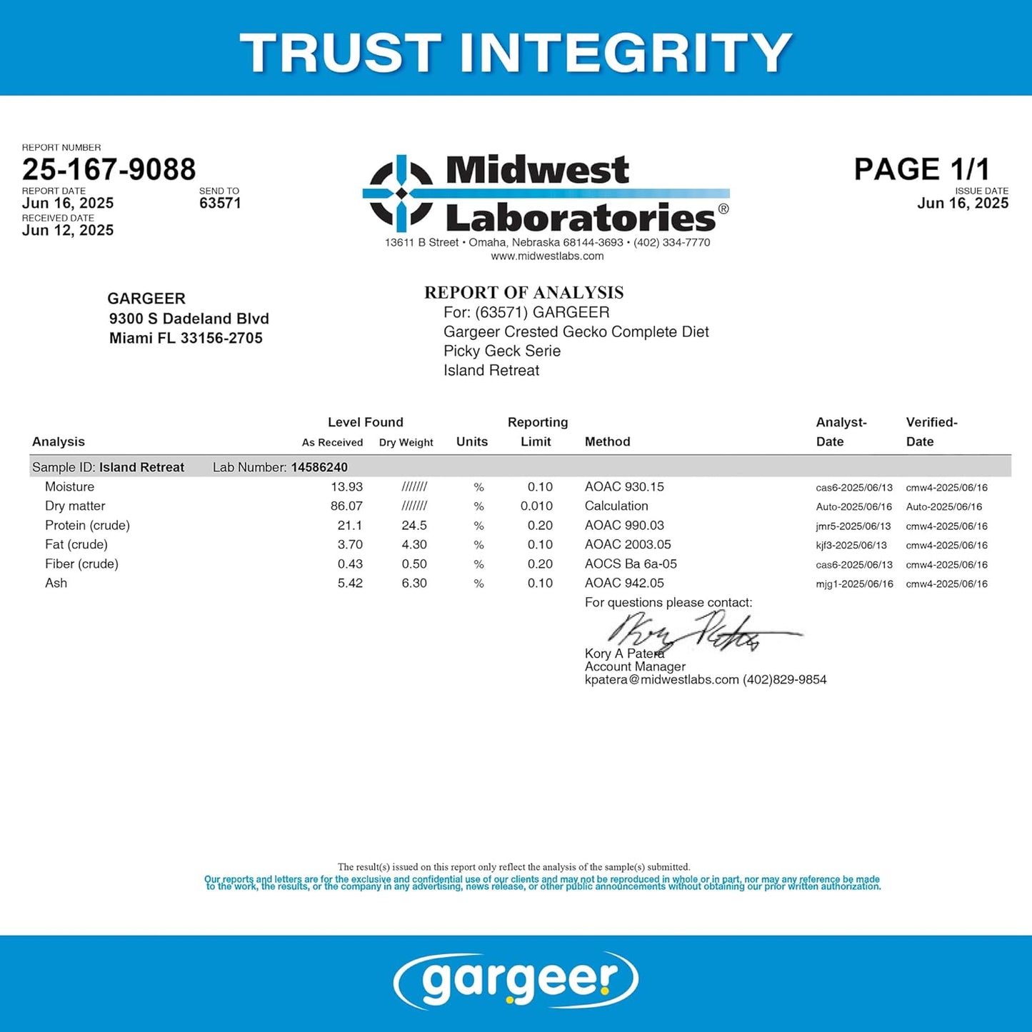 'Picky Geck' Island Retreat - Premium Crested Gecko Food | Sustained Energy & Immune Boost with Premium Tropical Fruit Blend | No Fillers, No Rice Bran - Only Premium Ingredients | 2oz