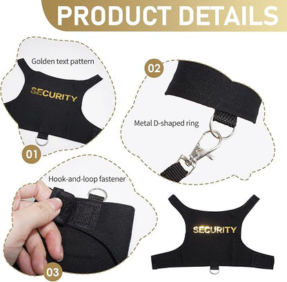 2 Pack Bearded Dragon Harness and Leash Set, Adjustable Escape-Proof Lizard Harness with Hook & Loop Closure, Soft Pet Reptile Vest with 5ft Leash for Walking Outdoor, Fits Small Lizards and Reptiles