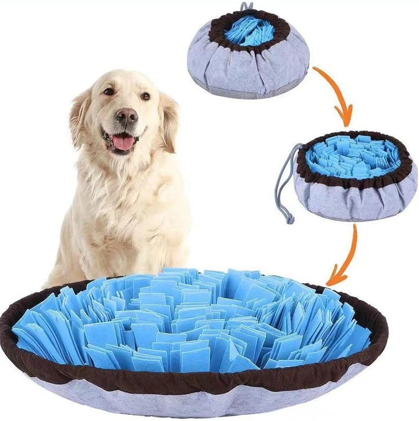 Snuffle Mat for Dogs Interactive Puzzle Feeder for Cognitive Mental Stimulation Anti Boredom Dog Toys for Puppy Games Enrichment Toy & Cat Activity Rug Indoor Outdoor