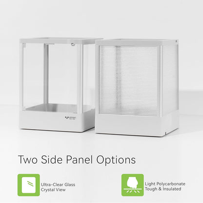 Reptile Glass Terrarium 12"x12"x16" 9.5 Gallon Knock-Down Dual-Locking Security Mesh Ventilation Durable Aluminum Frame Stackable Easy Assembly Customizable Side Panels (Glass or Insulated)