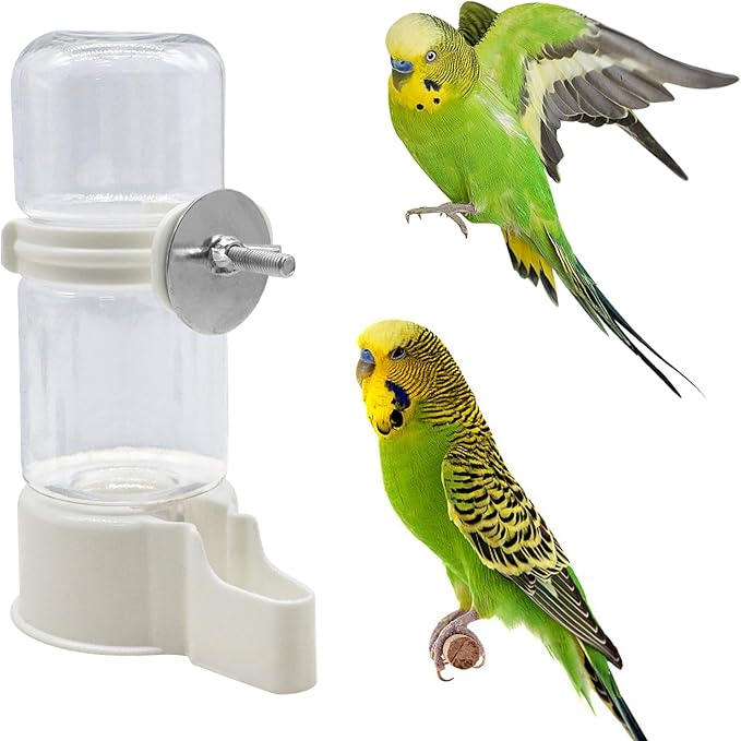 Pet Bird Water Feeder Automatic Pet Bird 140ML Water Dispenser for Cage, Hummingbird Water Dispenser, for Parakeet Budgie Cockatiel Lovebirds Canary Finch