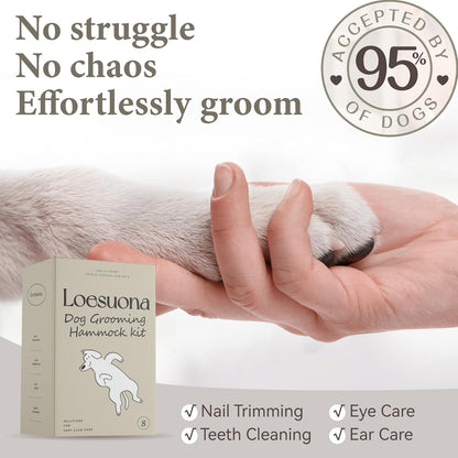 Dog Grooming Hammock – for Dogs Cat Grooming Hammock,Dog Sling for Nail Trimming with Dog Nail Clippers for Small Dogs,Dog Hammock for Nail Trim,Dog Hanging Harness for Nail Trimming