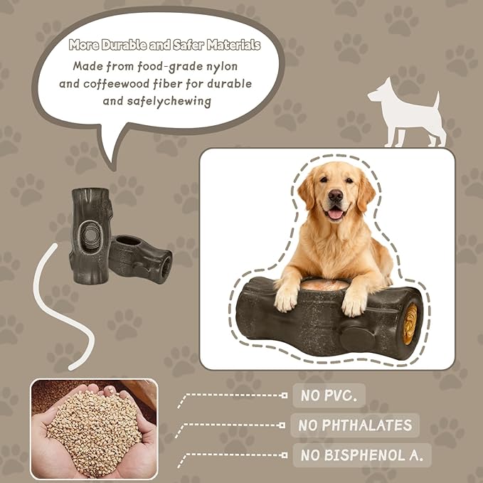 Interactive Dog Toys for Aggressive Chewers - Frozen Treat Toys, Dog Puzzle Toys with Frozen Mold - Best Durable Enrichment Toys to Keep Dogs Busy, Safe Chew Toys for Large/Medium Breeds