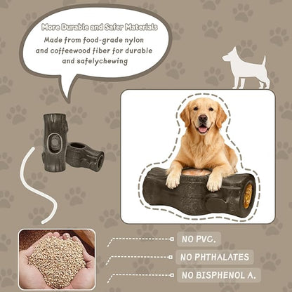 Interactive Dog Toys for Aggressive Chewers - Frozen Treat Toys, Dog Puzzle Toys with Frozen Mold - Best Durable Enrichment Toys to Keep Dogs Busy, Safe Chew Toys for Large/Medium Breeds