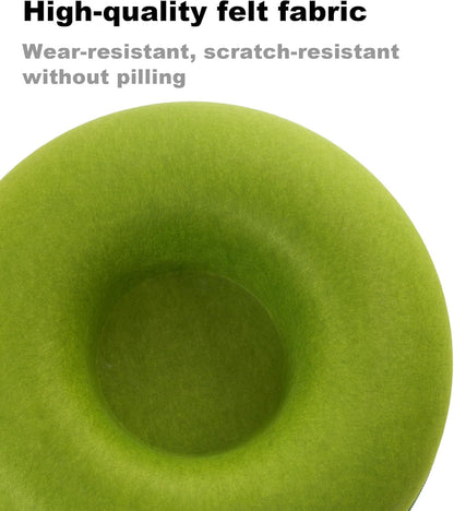 Large Cat Tunnel Bed for Indoor Cats with 3 Toys, Scratch Resistant Donut Cat Bed, Up to 30 Lbs (L 24x24x11, Green)