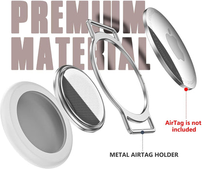 Cat Collar, Ultra Elastic Cat Tracker Collar, Holder Compatible with Apple Air Tag, [Lightweight & Scratch Resistant] Adjustable Stepless GPS Pet Collar for Cats Kittens, Khaki