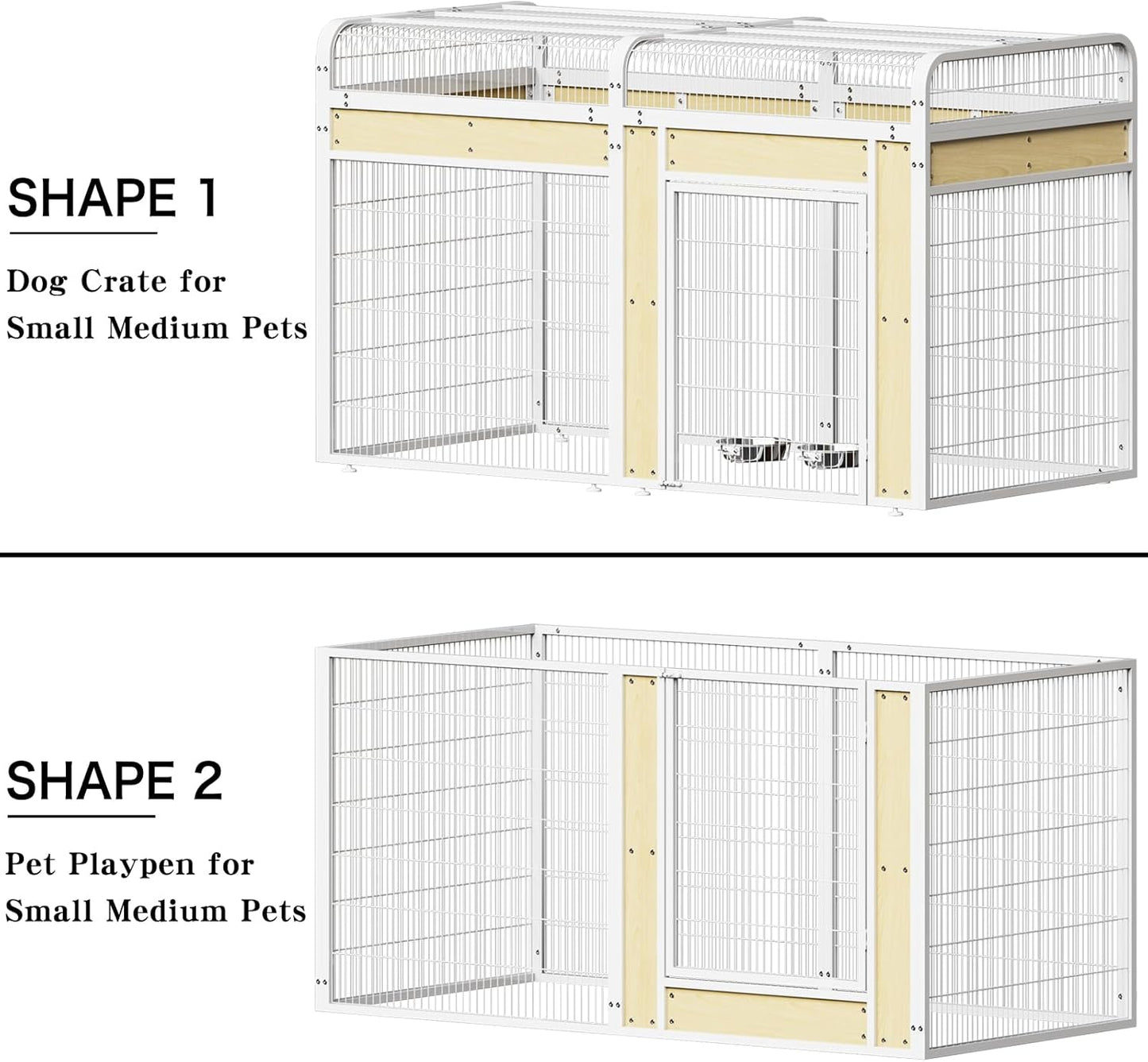 Large Bird Cage for Parakeets Outdoor Bird Aviary Parrot Cage with Perch, Birdcage for Macaws Canaries Parrots Budgie Lovebirds-White