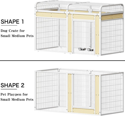 Large Bird Cage for Parakeets Outdoor Bird Aviary Parrot Cage with Perch, Birdcage for Macaws Canaries Parrots Budgie Lovebirds-White