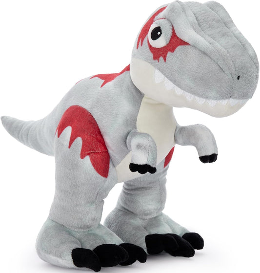 Tezituor 20-Inch Big Standing Dinosaur Stuffed Animal with Weighted Feet, T-Rex Stuffed Dinosaur Plush Toy for Boys & Dino Lovers, Giant Velociraptor Dino Plush for Christmas, Birthday, Party