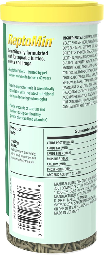 Tetra ReptoMin Floating Food Sticks, Food for Aquatic Turtles, Newts and Frogs, 13.22 oz