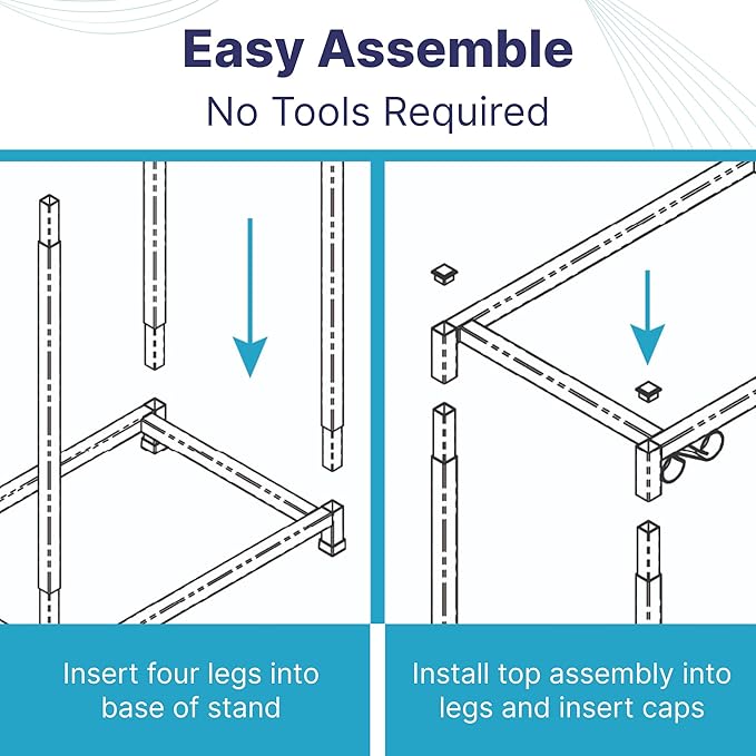 TITANEZE 29 Gallon Double Aquarium Stand (2 Stands in 1), Fish Tank Stand, Bird Cage Stand, 32.5" W x 32 "H x 13" D