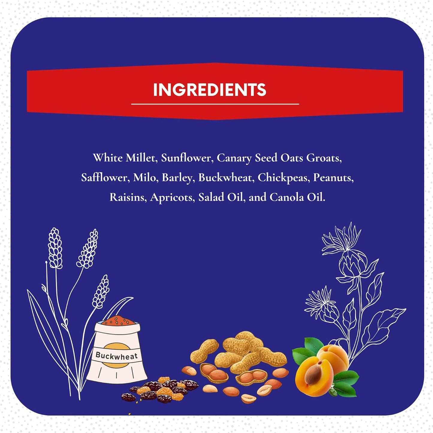 5LB 3400 Wholesome Conure & Cockatiel Blend