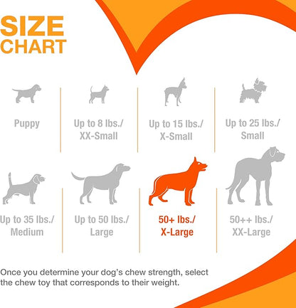 Nylabone Textured Ring Power Chew Toy for Large Dogs, Durable Dog Toys for Aggressive Chewers, Strong Dog Chew Bones To Keep Them Busy, Flavor Medley, X-Large - 50+ lbs, 1 Count